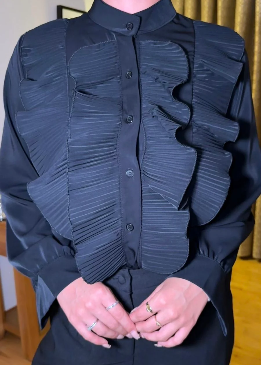 “Paris” Blouse In Black - Image 2