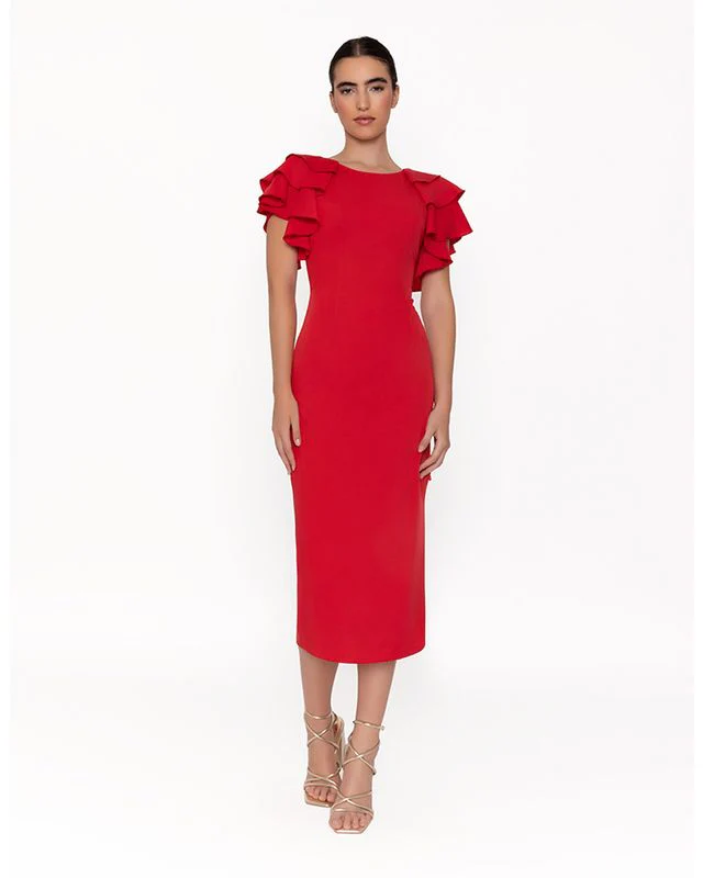 "Sama" Dress In Red